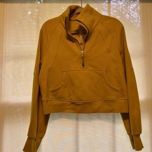 Lululemon Mustard Yellow Women's Half-Zip Sweatshirt